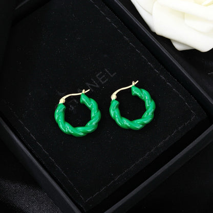 Bottega Veneta Enamel Earrings