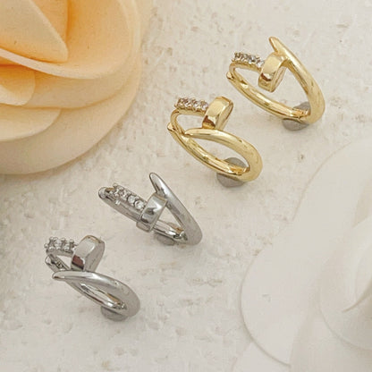 Cartier Silver Brass Earrings