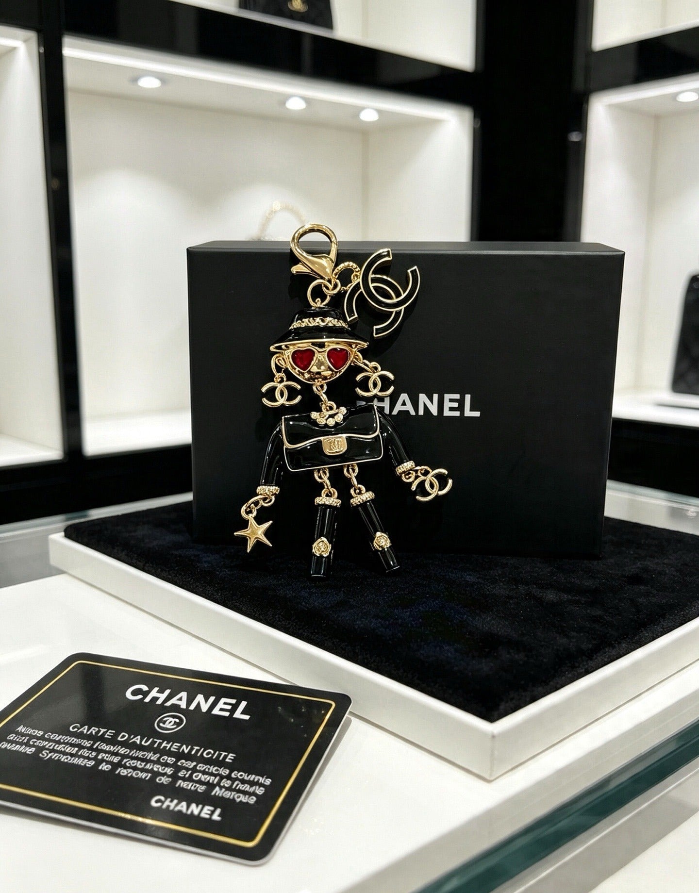 Chanel Vintage-Finish Keychain