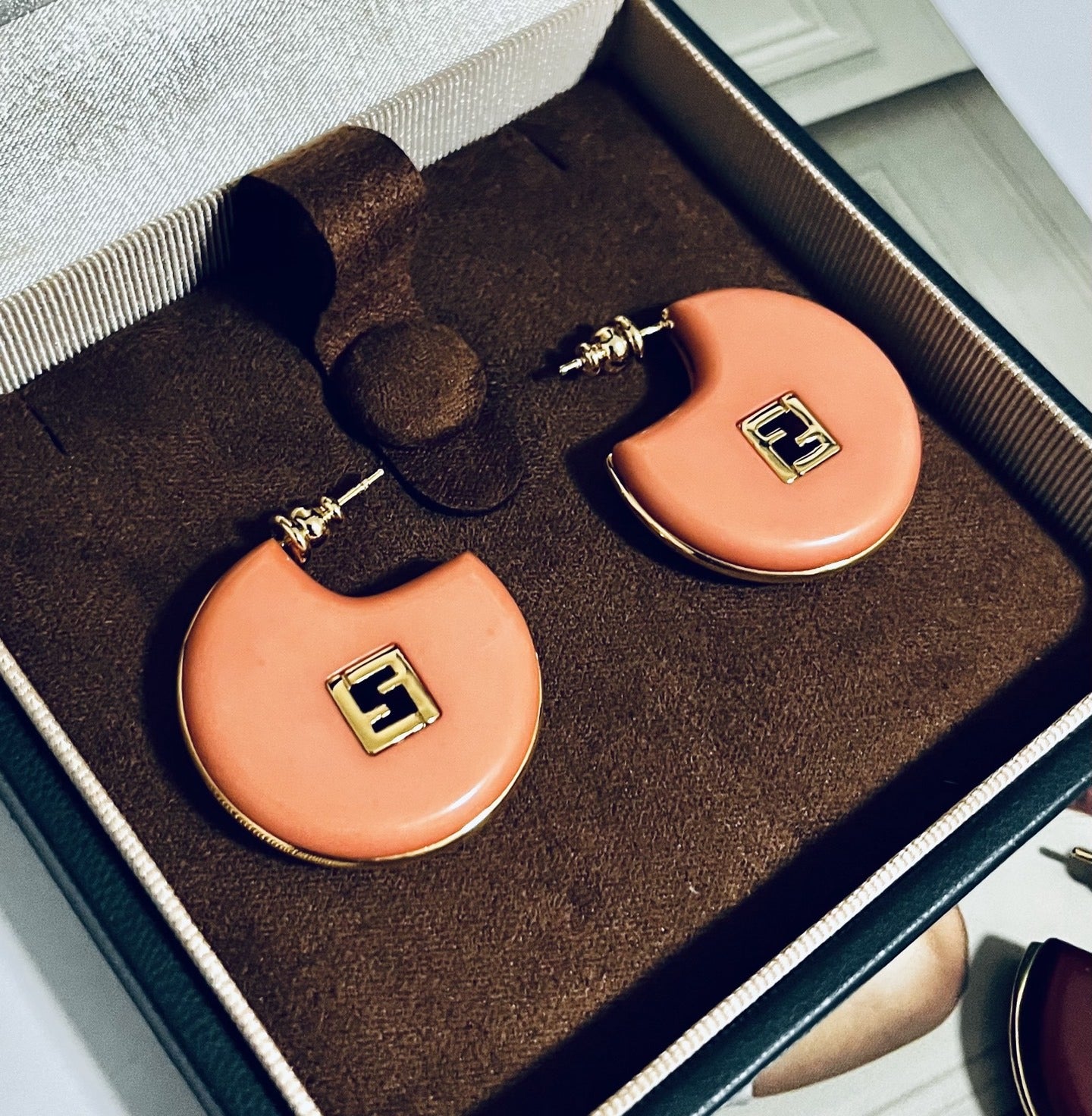 Fendi Logo Earrings