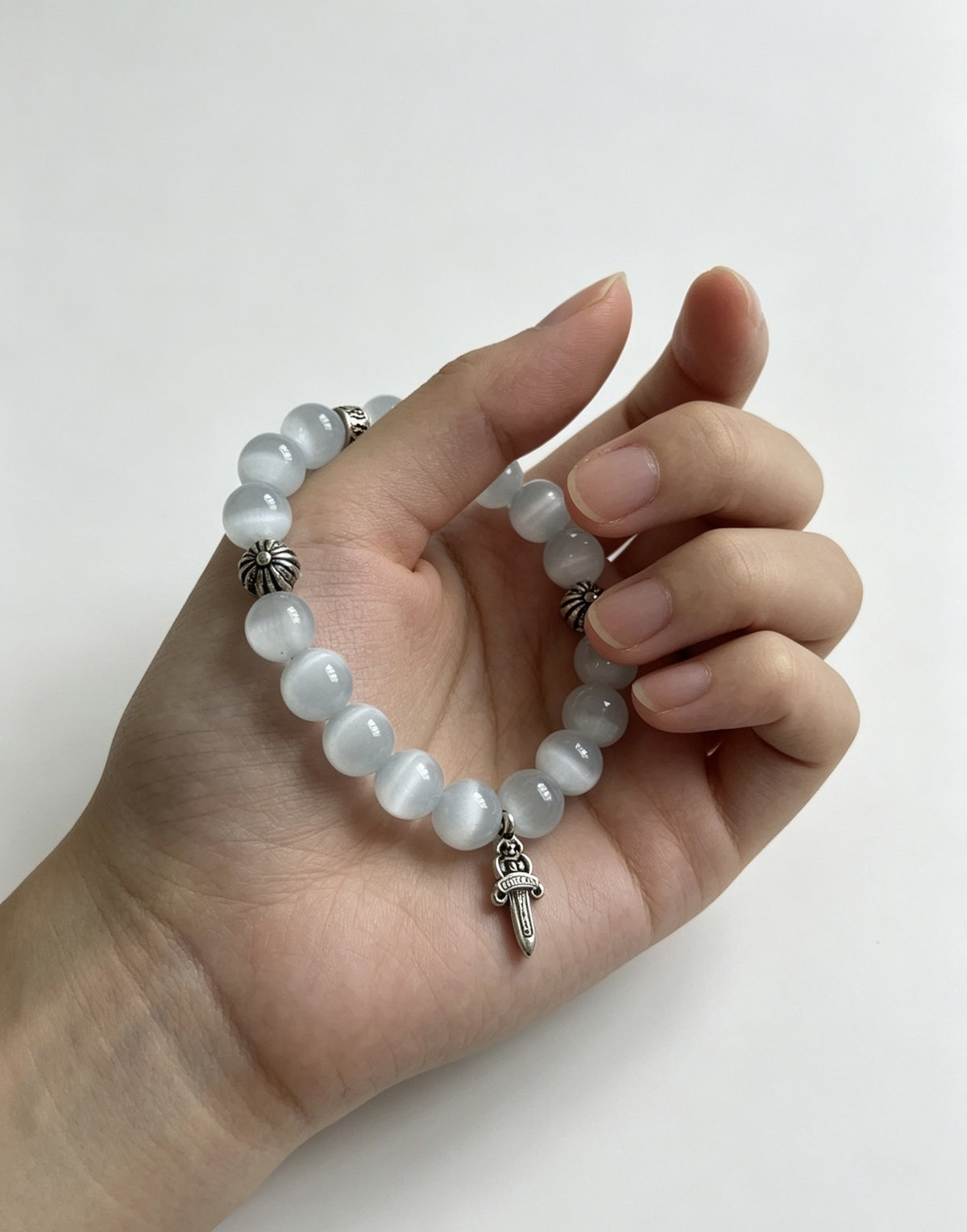 Chrome Hearts Sterling Silver Cross Bracelet
