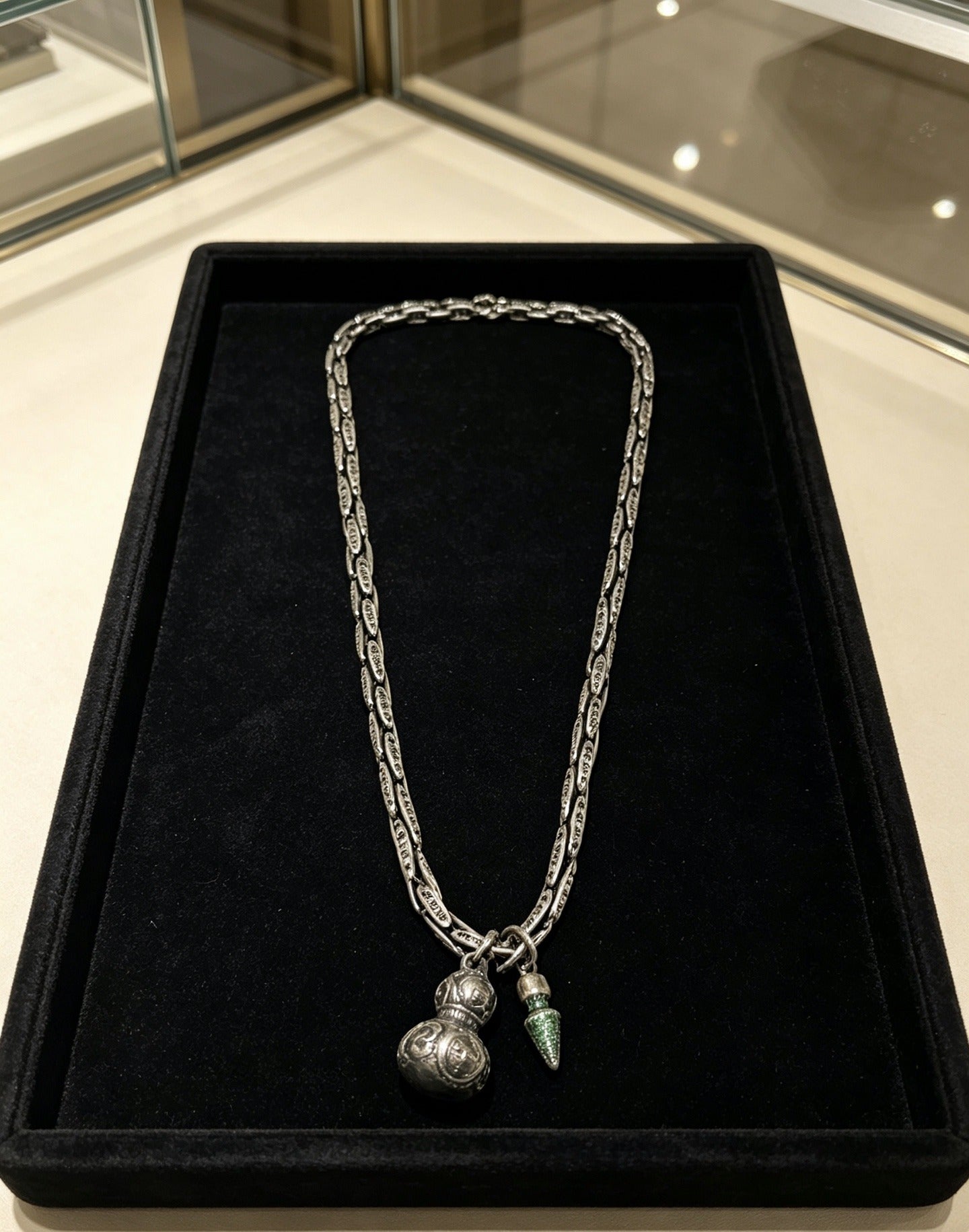 Chrome Hearts Sterling Silver Cross Necklace