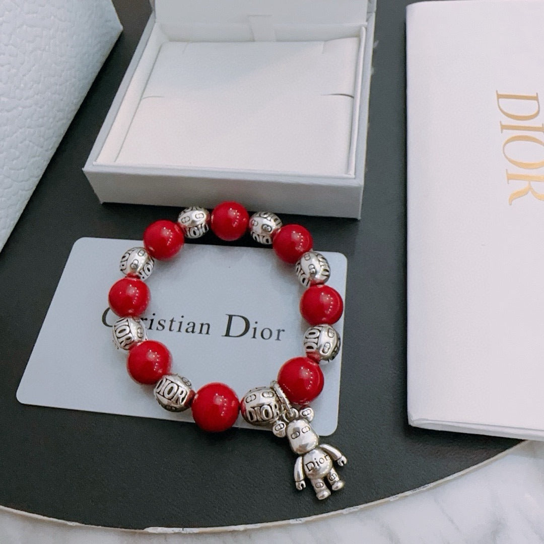 Dior Sterling Silver Vintage-Finish Bracelet