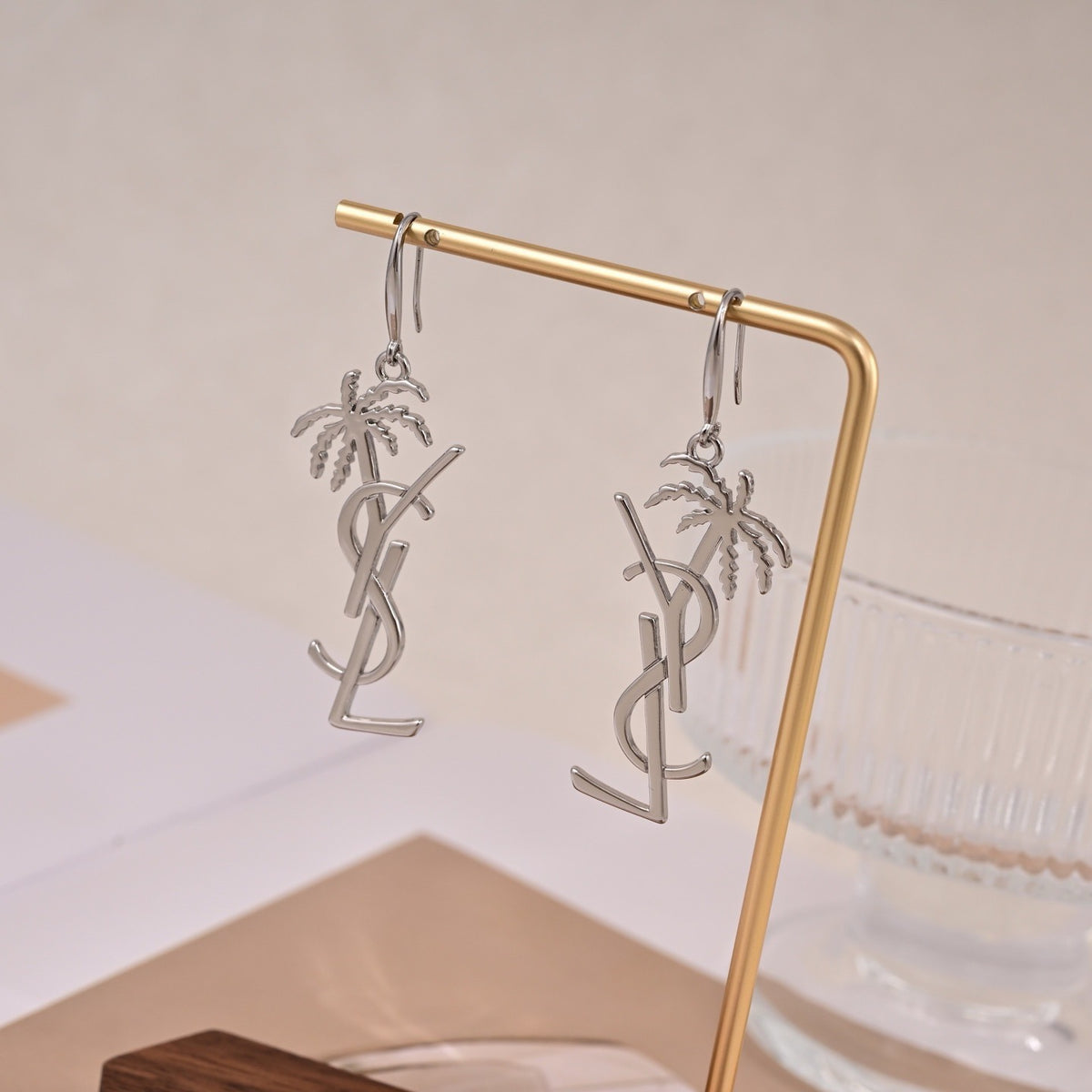 Saint Laurent Brass Earrings