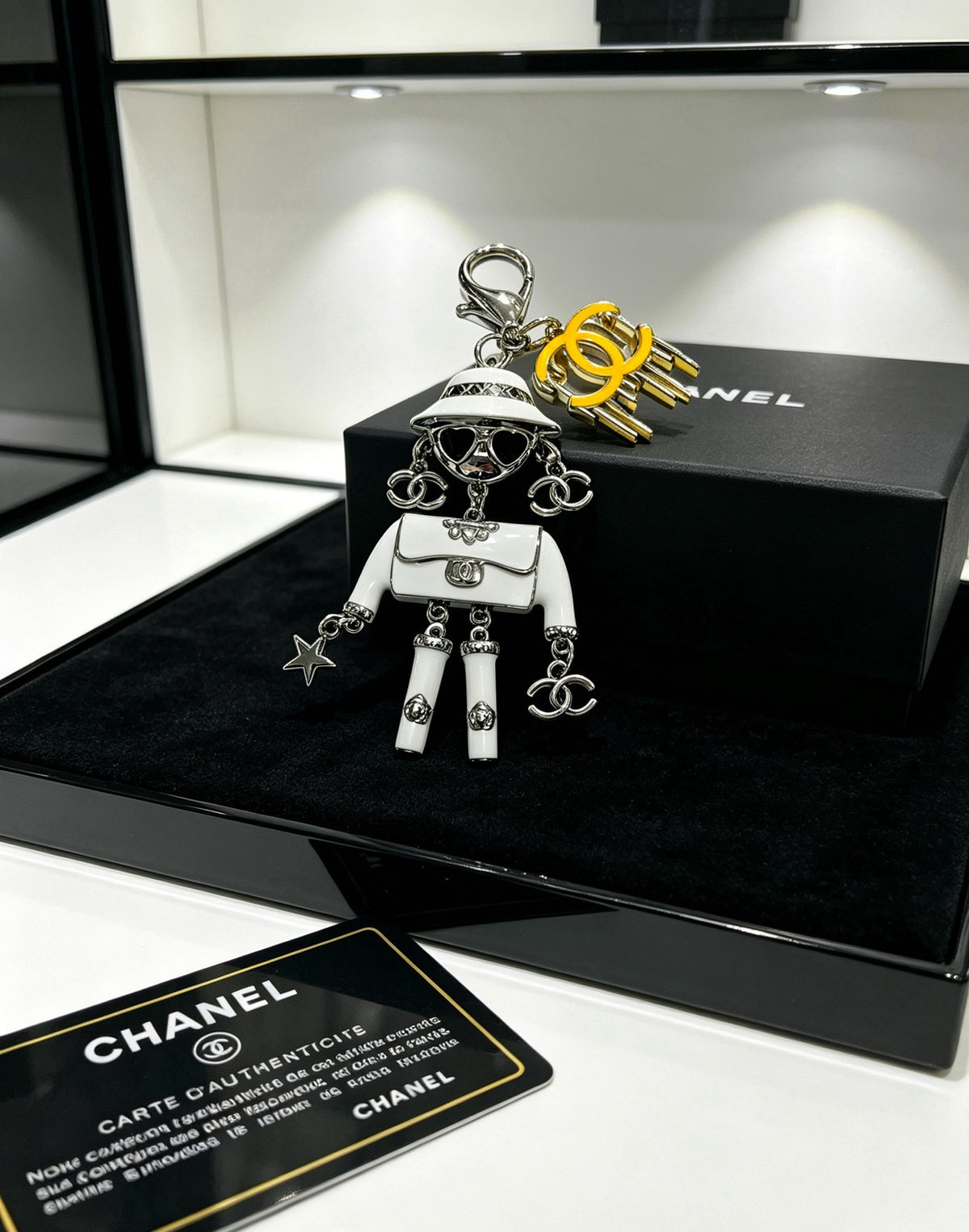 Chanel Vintage-Finish Keychain