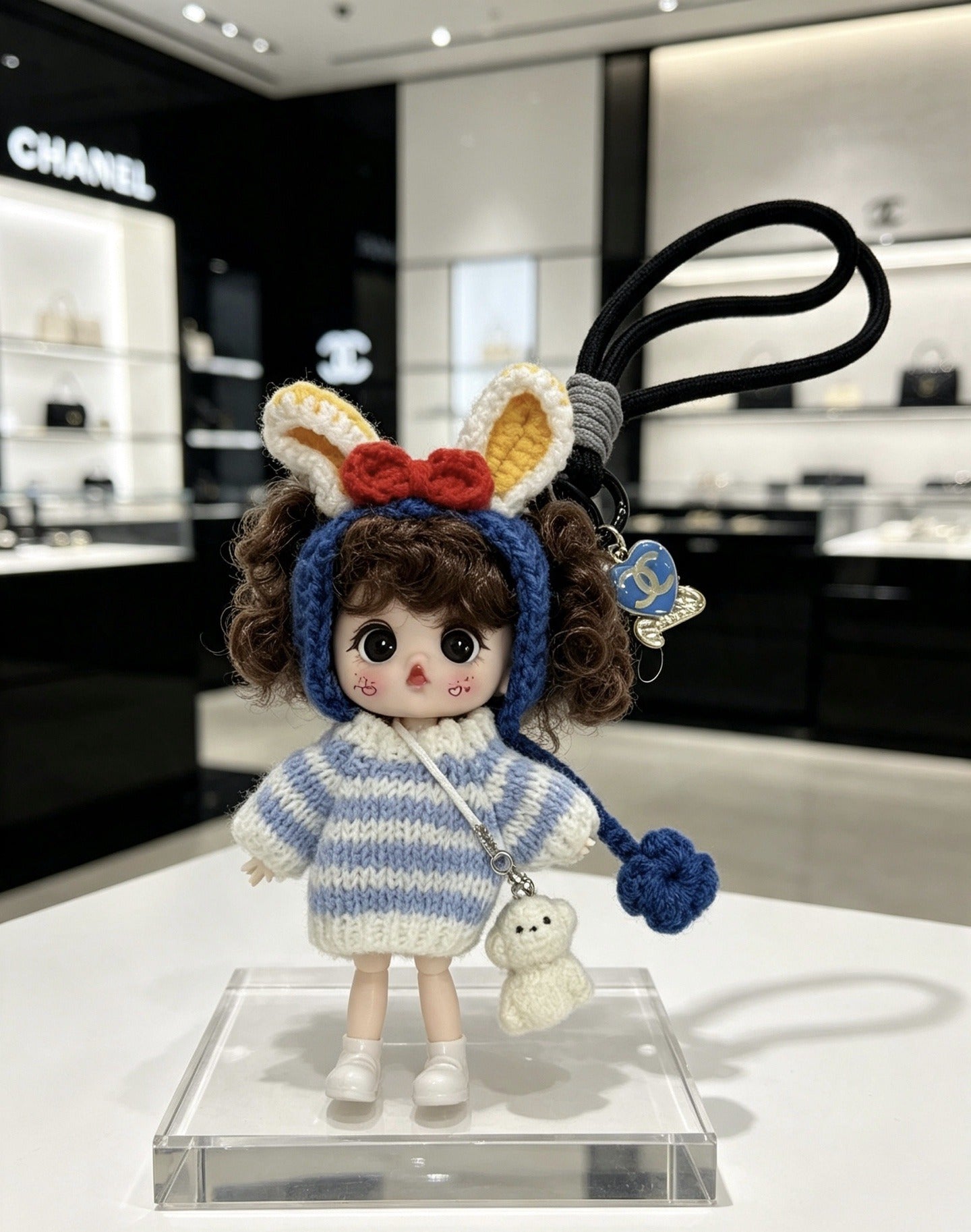 Chanel Vintage-Finish Keychain