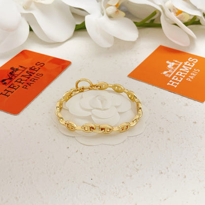 Hermes Gold Brass Bracelet