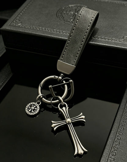 Chrome Hearts Vintage-Finish Keychain