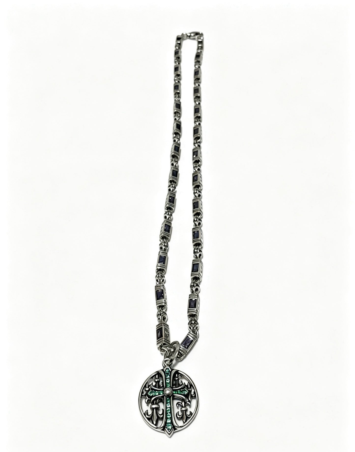 Chrome Hearts Sterling Silver Cross Necklace
