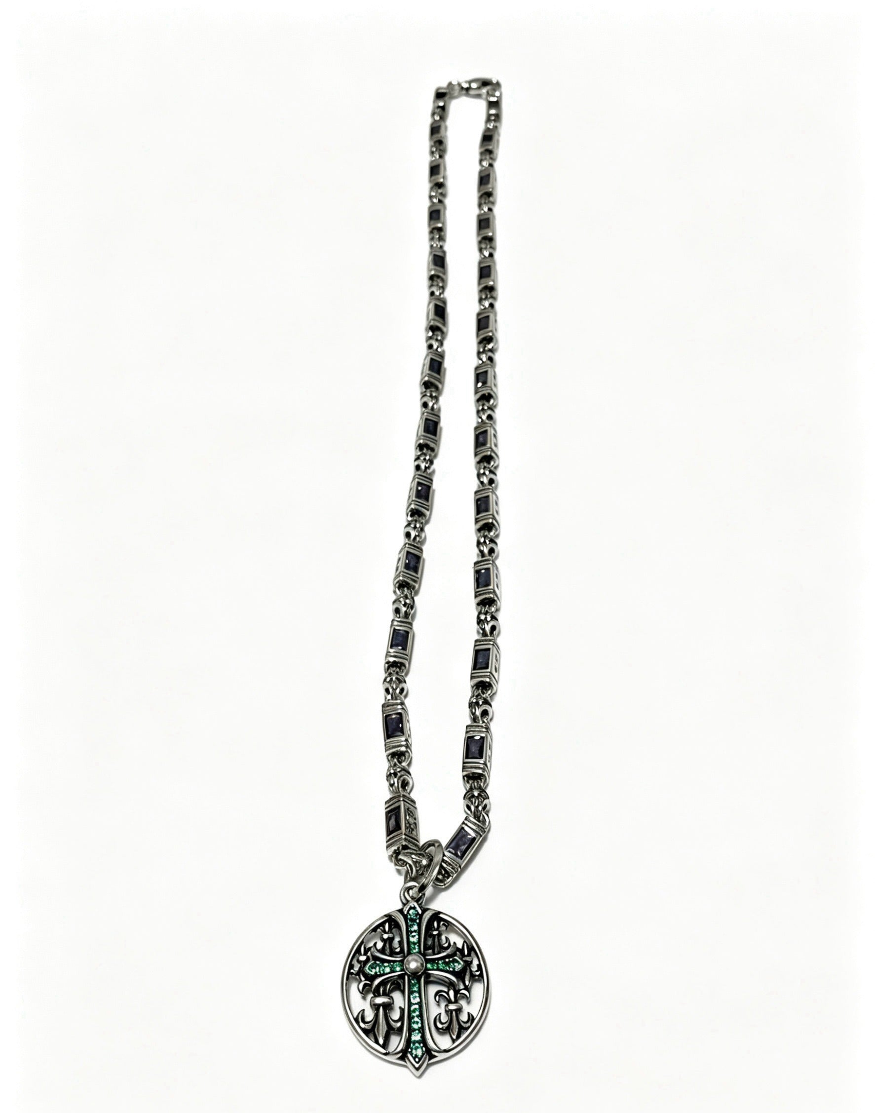 Chrome Hearts Sterling Silver Cross Necklace