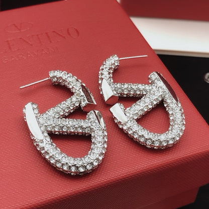 Valentino Silver Brass Earrings