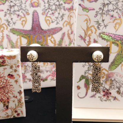 Dior Brass Star Earrings