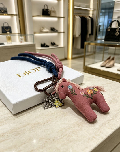 Dior Vintage-Finish Keychain