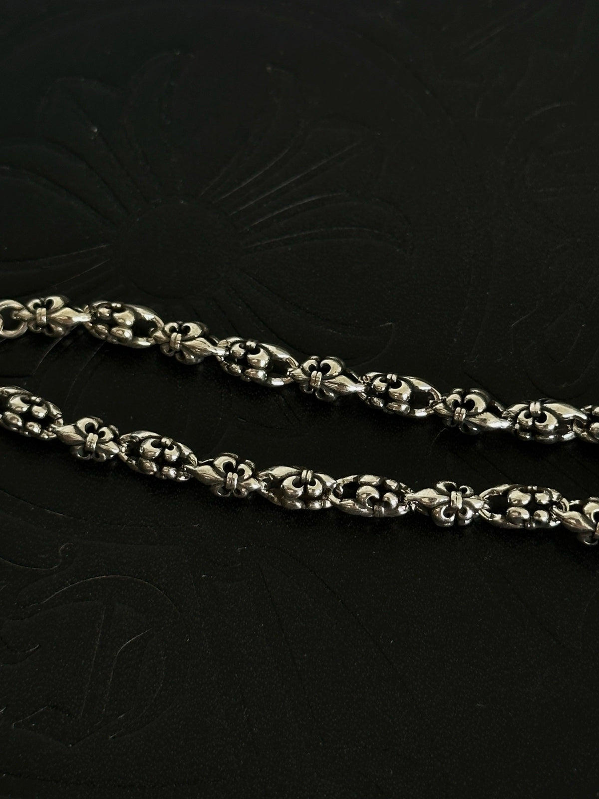 Chrome Hearts Sterling Silver Cross Bracelet
