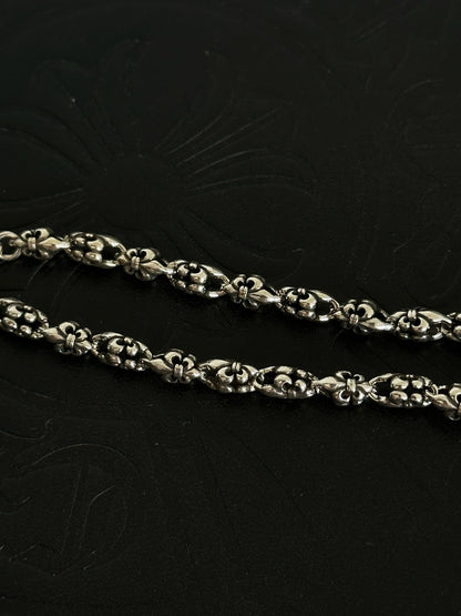 Chrome Hearts Sterling Silver Cross Bracelet