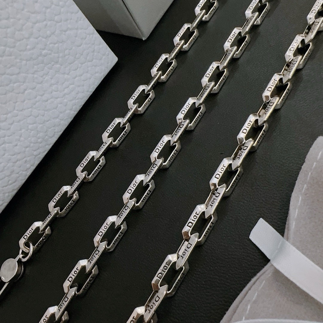 Dior Sterling Silver Chain Bracelet