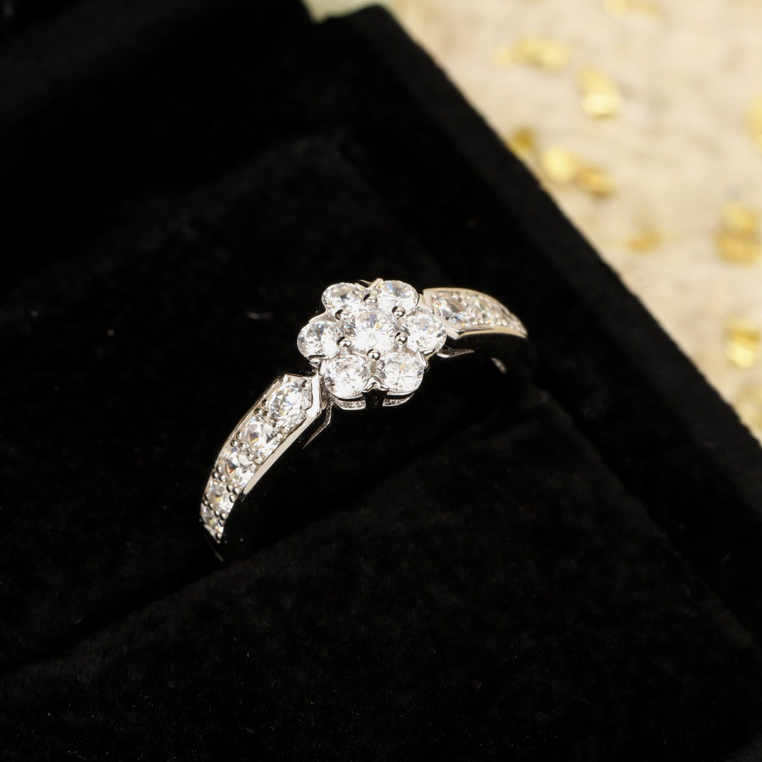 Van Cleef & Arpels Sterling Silver Round Ring