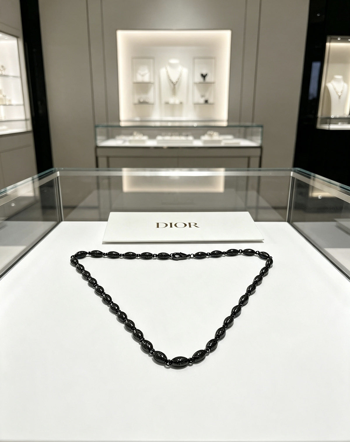 Dior Sterling Silver Chain Necklace