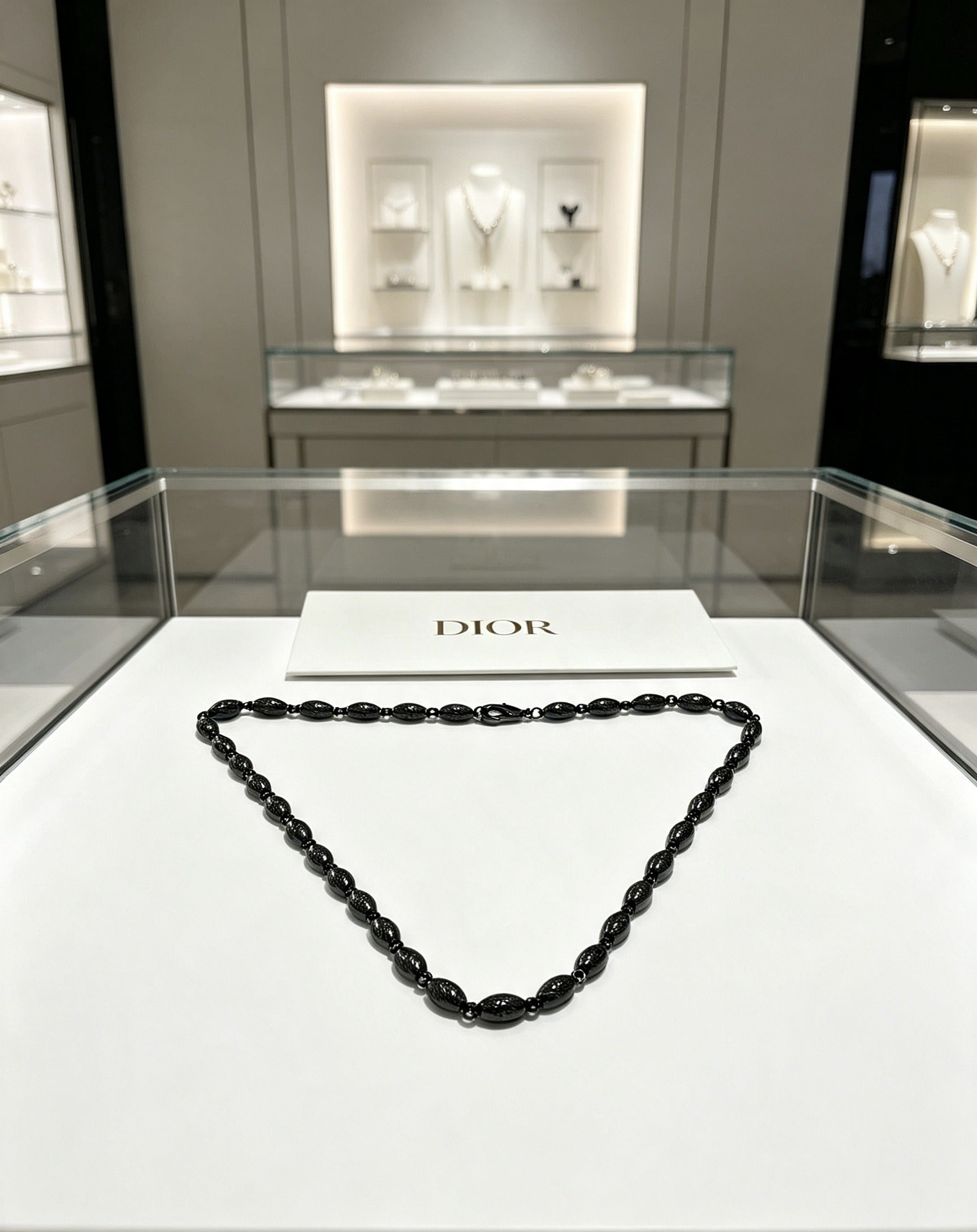 Dior Sterling Silver Chain Necklace