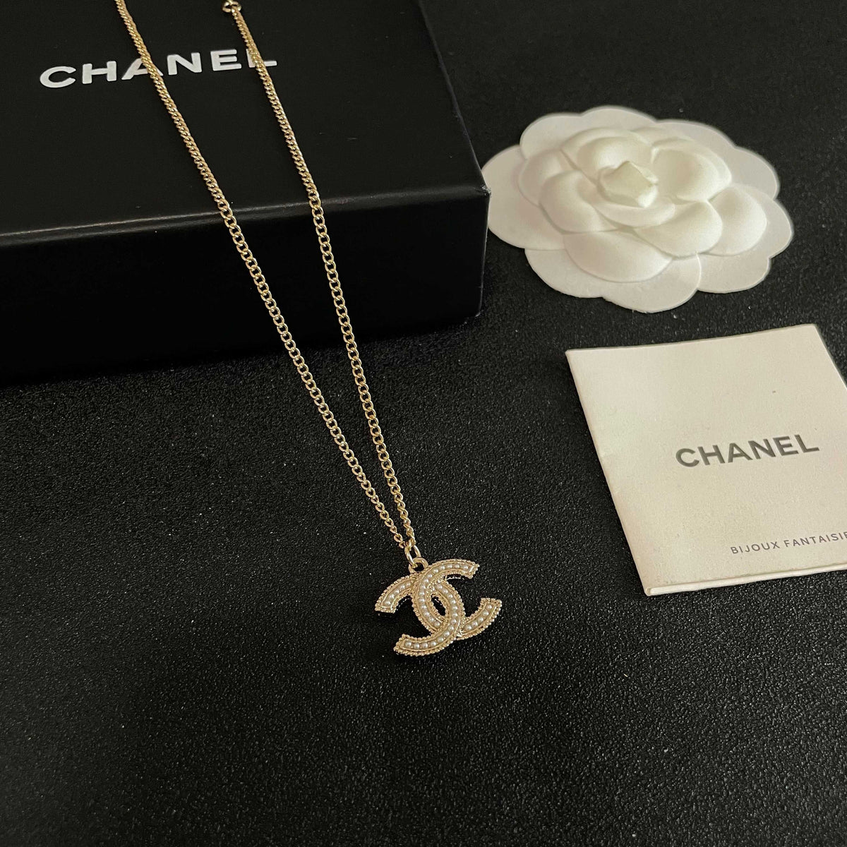 Chanel Logo Necklace