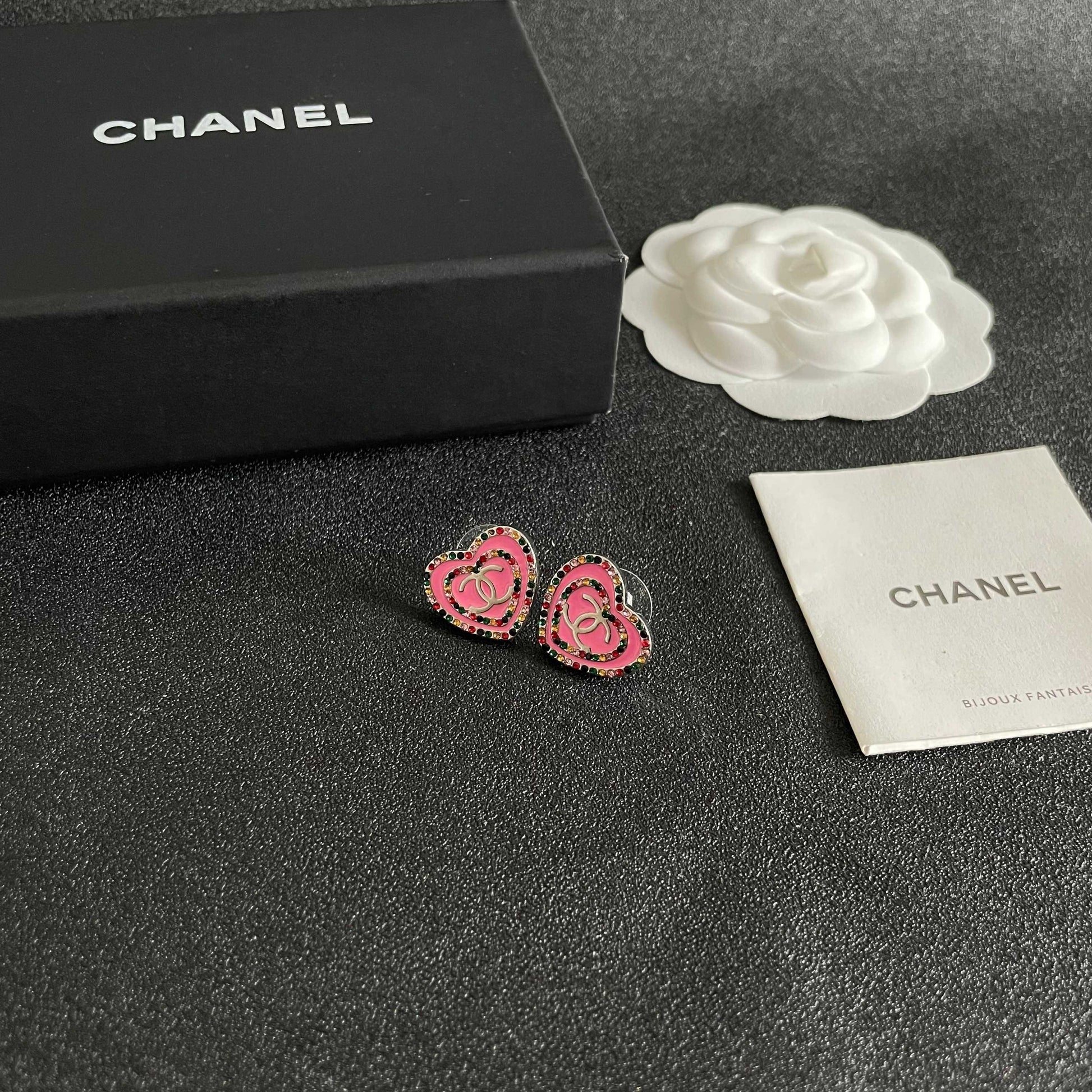 Chanel Heart Earrings