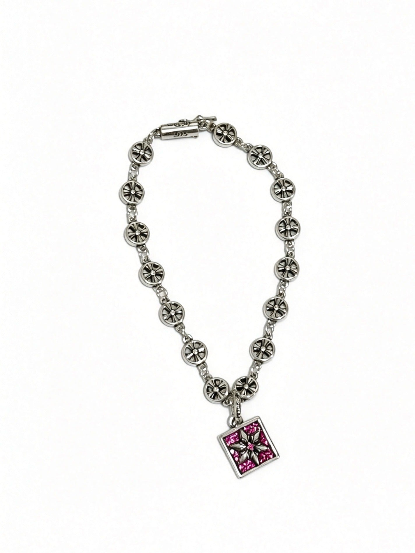 Chrome Hearts Sterling Silver Cross Bracelet