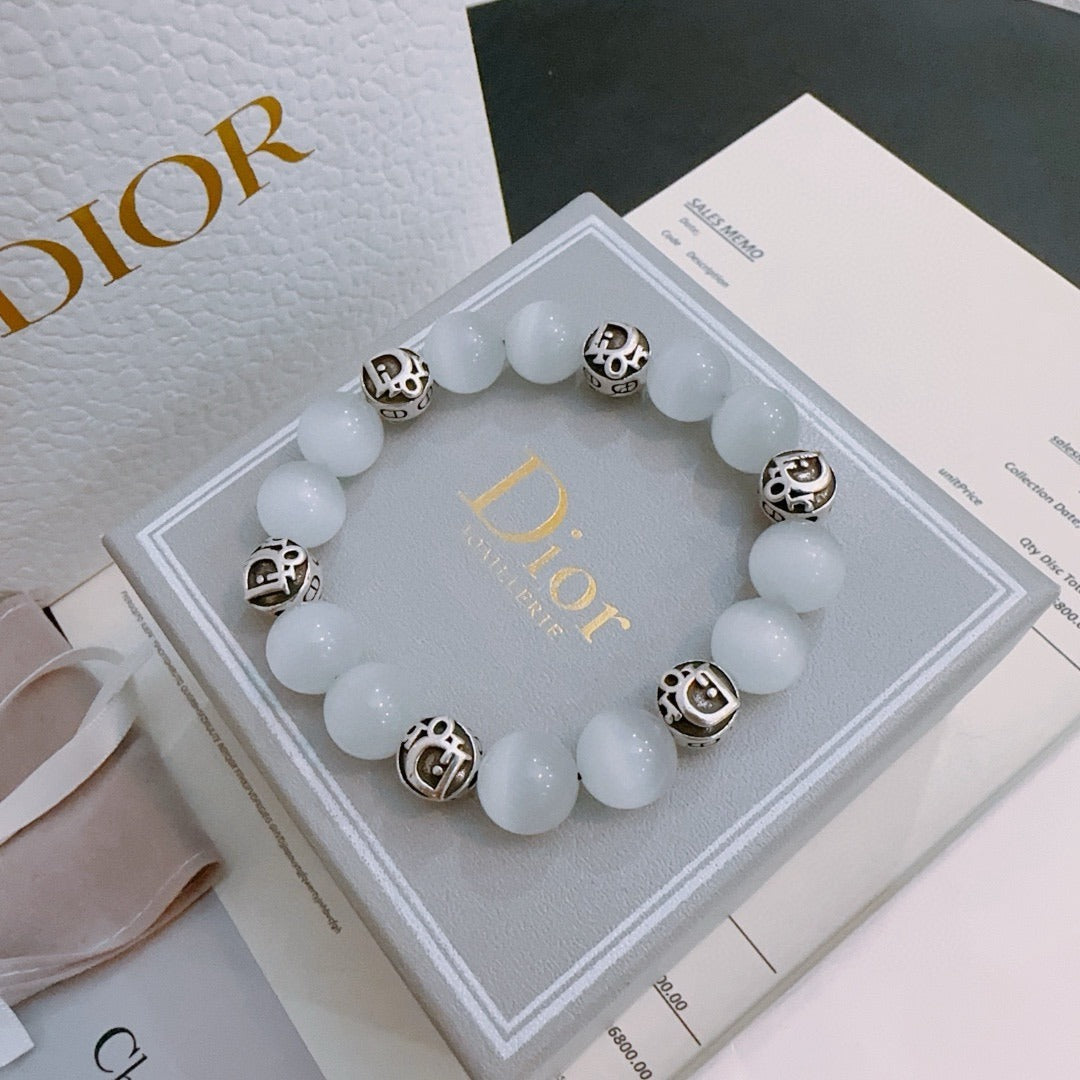 Dior Sterling Silver Vintage-Finish Bracelet