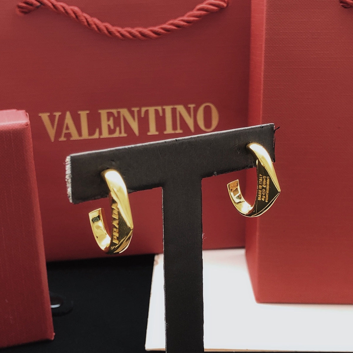 Prada Brass Earrings