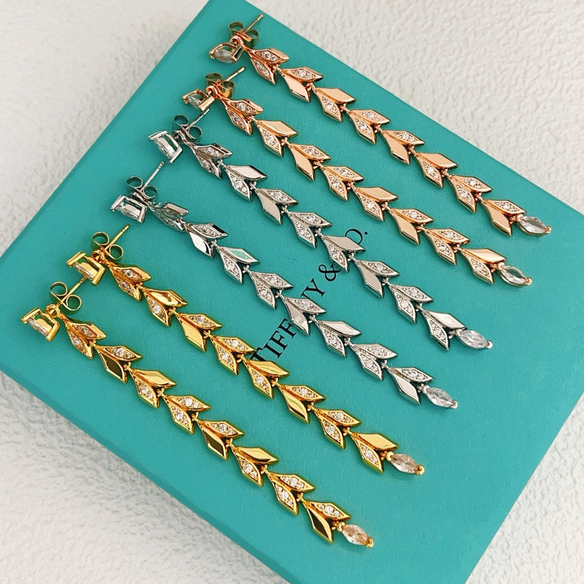 Tiffany & Co. Silver Brass Tassel Earrings