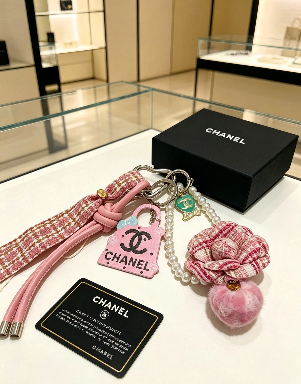 Chanel Vintage-Finish Keychain