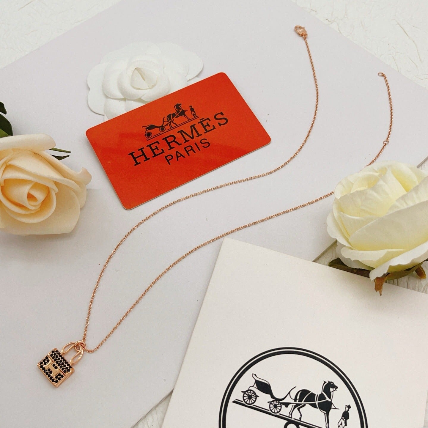 Hermes Brass Necklace