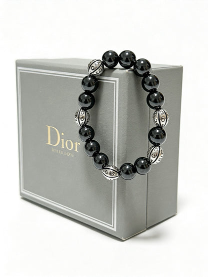 Dior Sterling Silver Vintage-Finish Bracelet