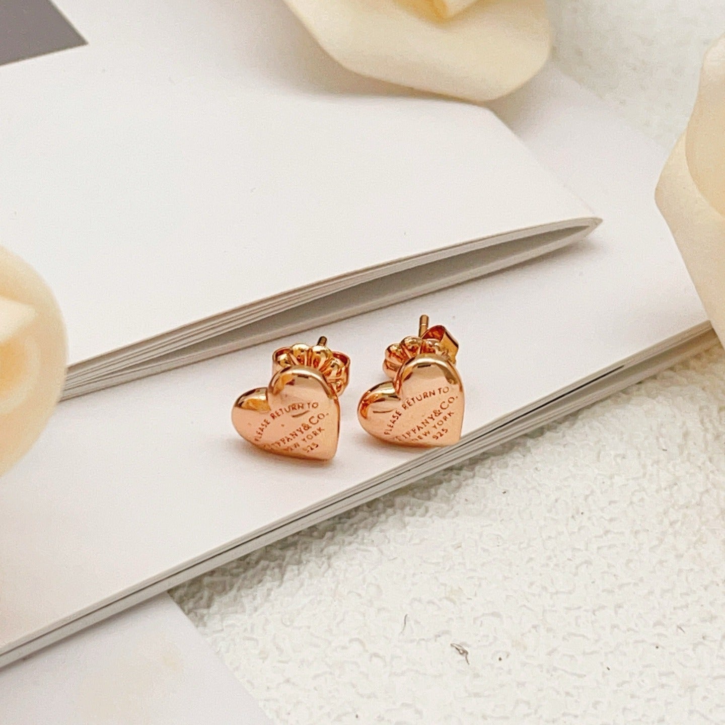 Tiffany & Co. Brass Heart Earrings