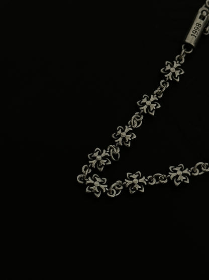 Chrome Hearts Sterling Silver Cross Bracelet
