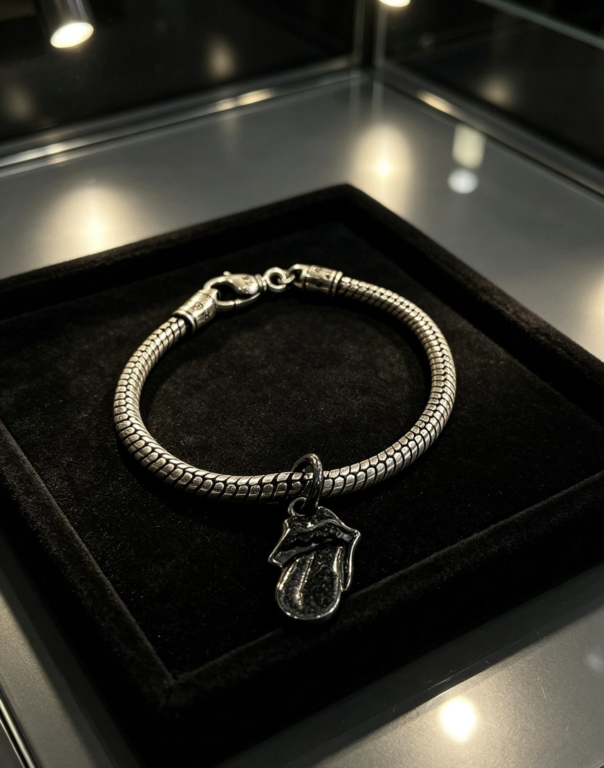 Chrome Hearts Sterling Silver Cross Bracelet