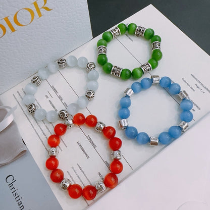 Dior Sterling Silver Vintage-Finish Bracelet