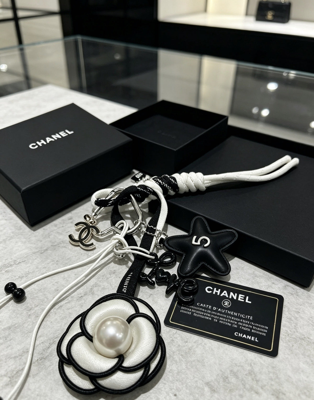 Chanel Vintage-Finish Keychain