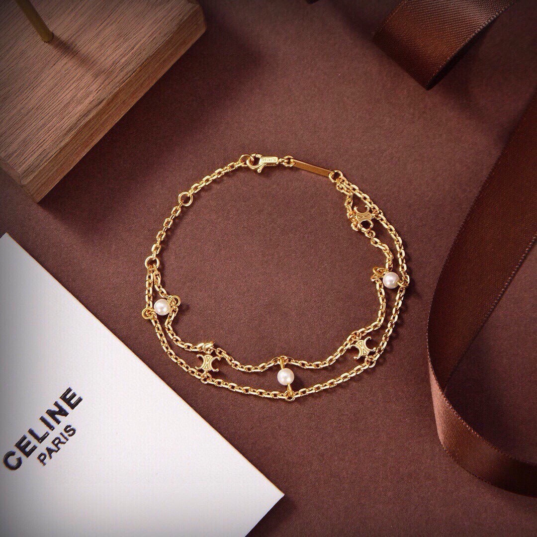 Celine Brass Bracelet