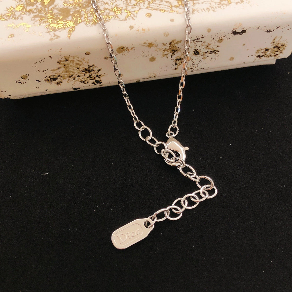 Dior Brass Heart Necklace