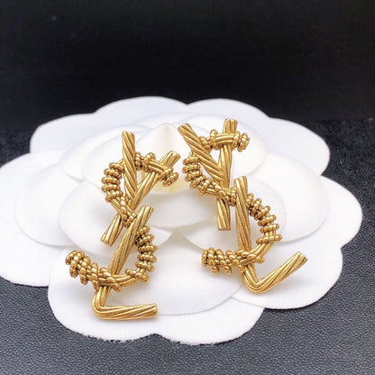 Saint Laurent Silver Earrings