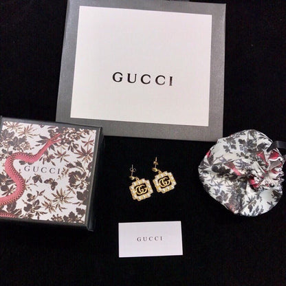 Gucci Sterling Silver Pearl Earrings