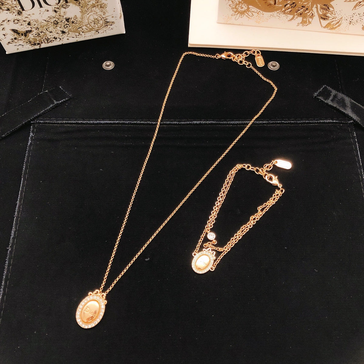 Dior Gold Brass Round Bracelet