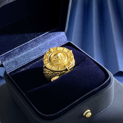 Versace Brass Medusa Ring