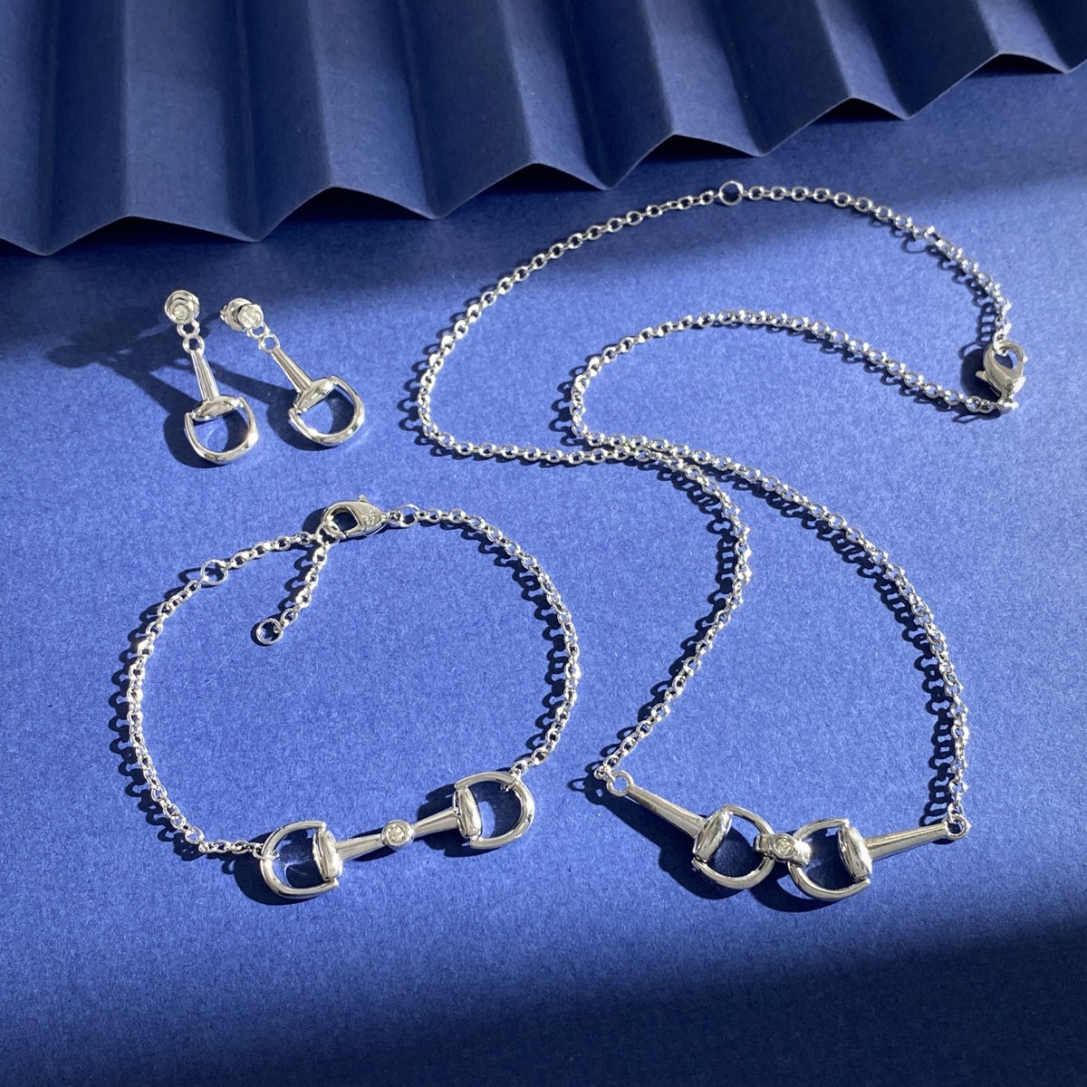 Gucci Silver Brass Horsebit Bracelet