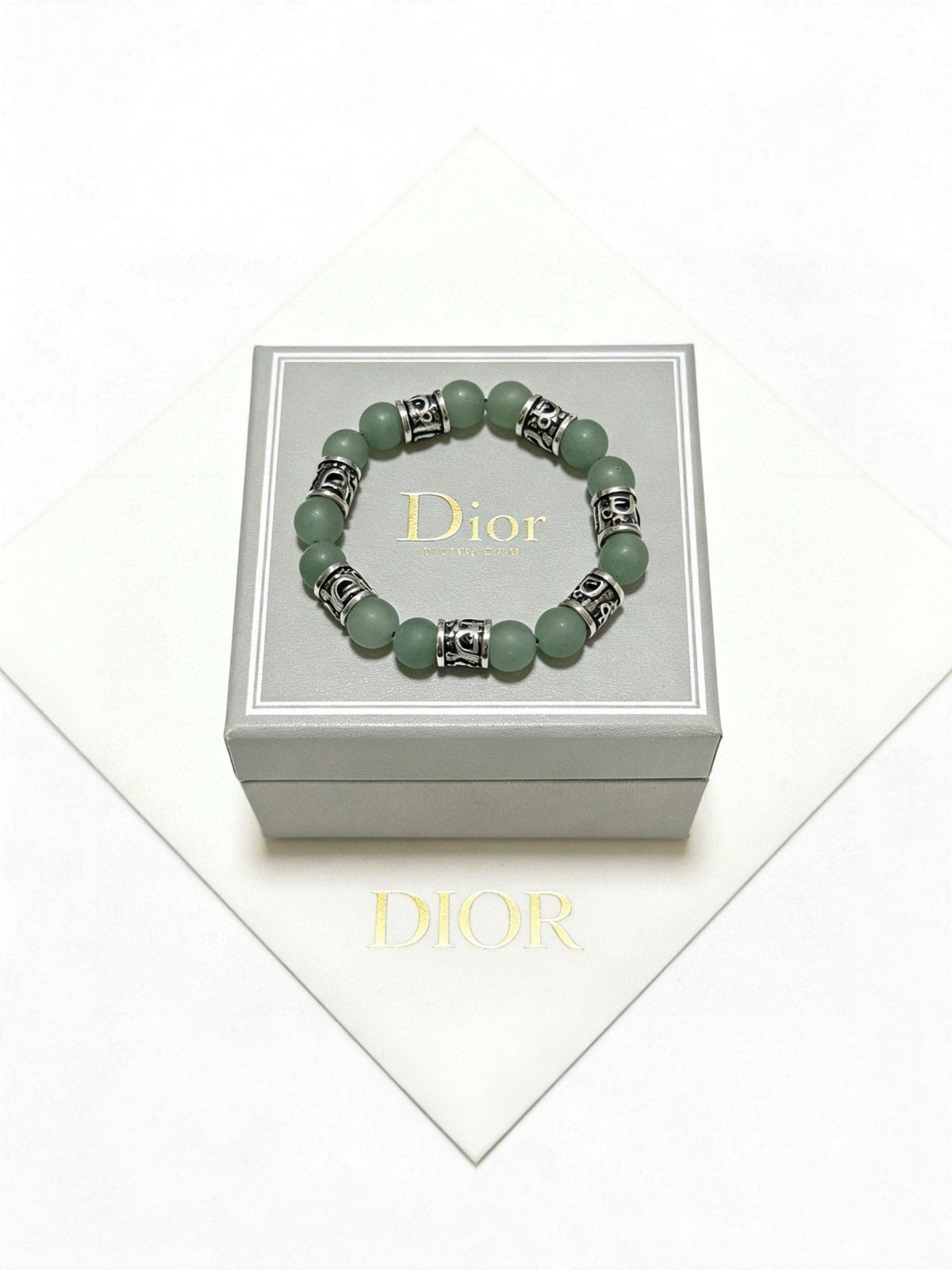 Dior Sterling Silver Vintage-Finish Bracelet
