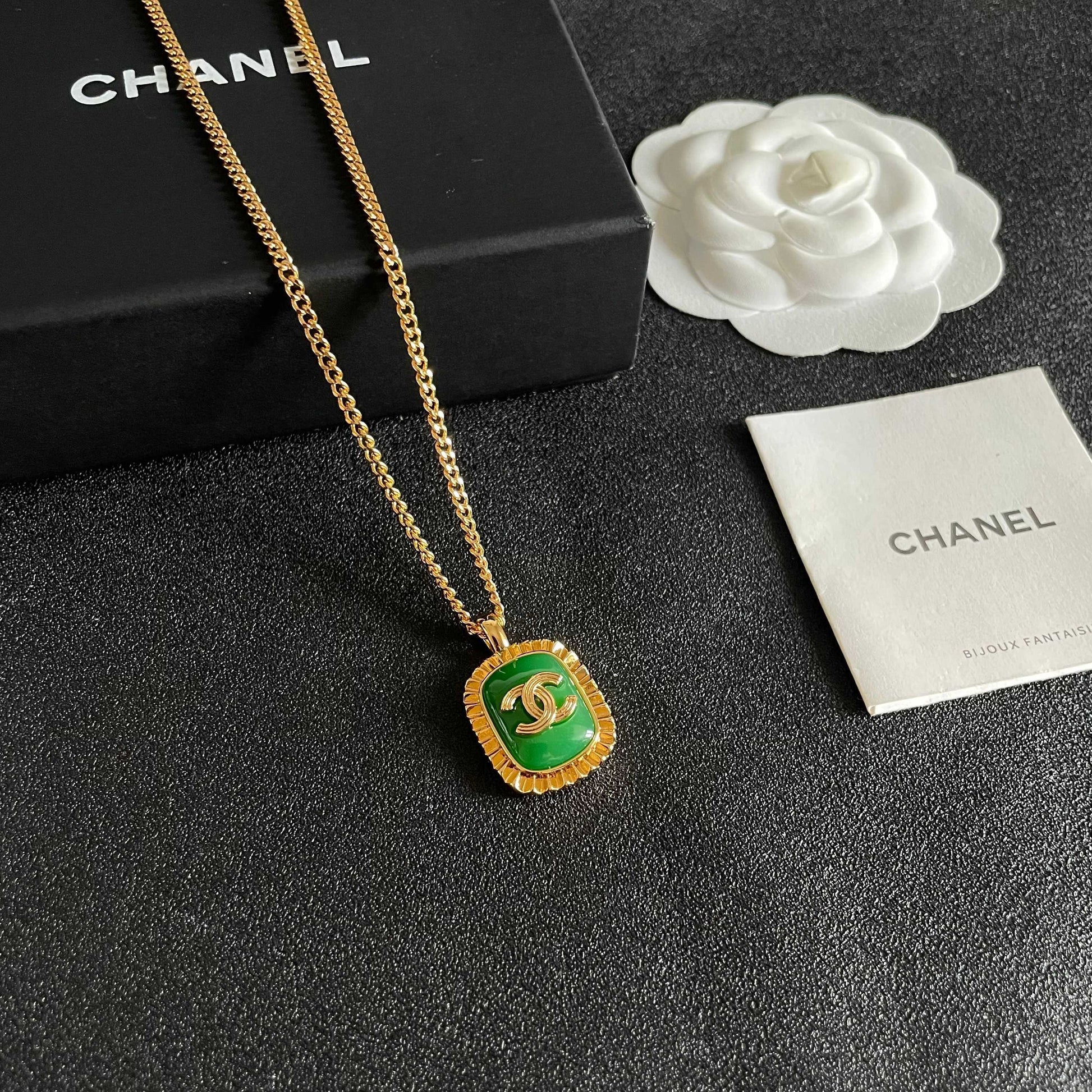 Chanel Logo Necklace