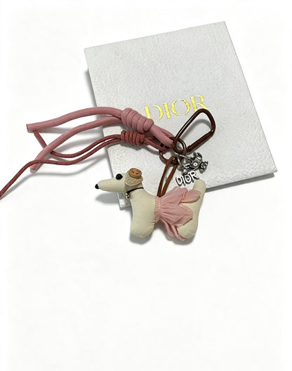 Dior Vintage-Finish Keychain