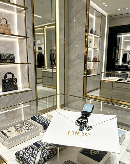 Dior Vintage-Finish Keychain