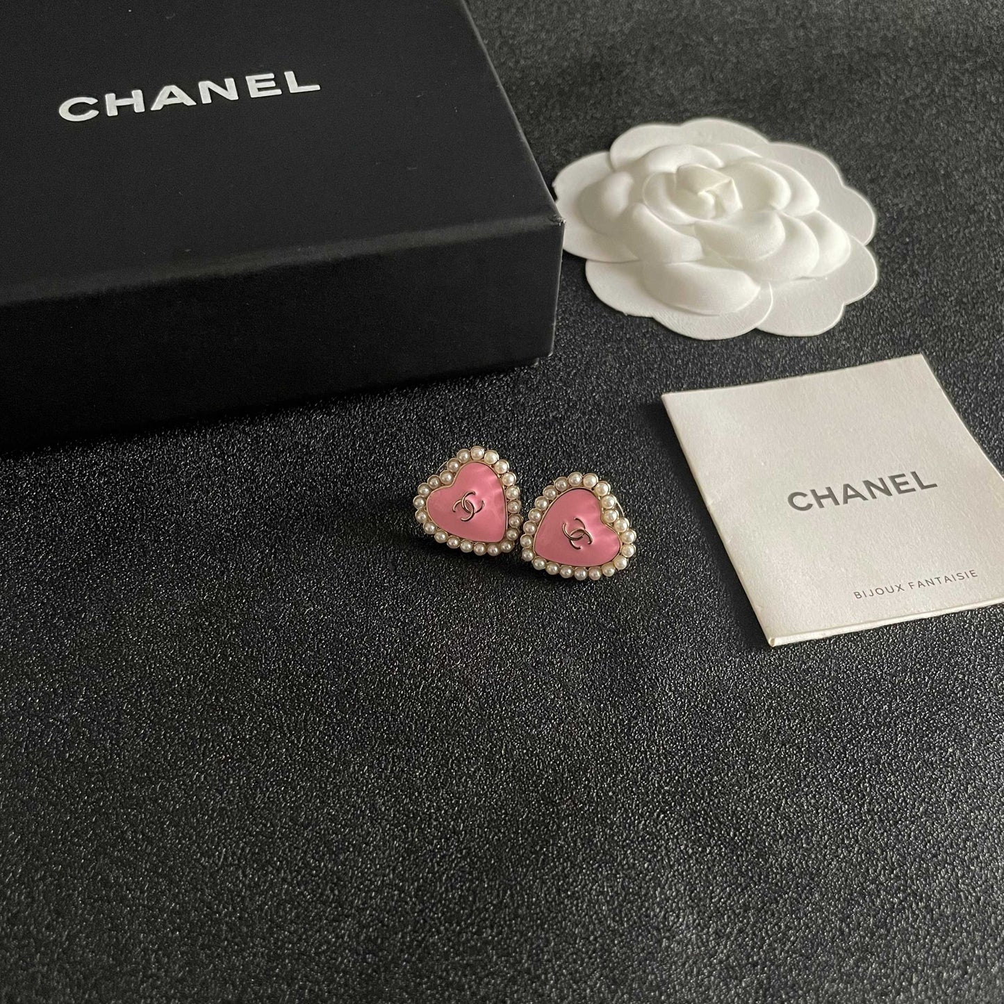 Chanel Heart Earrings