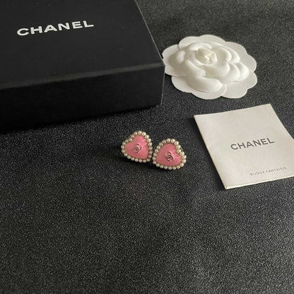 Chanel Heart Earrings